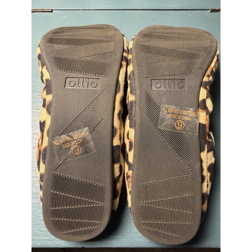 Ollio Leopard Print Womens Ballet Flats Shoes Slippers Size 9 Slip On Comfort - Picture 5 of 5